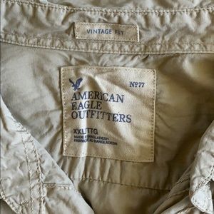 American Eagle short sleeve cotton button down